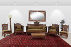 antik 7-teilige syrische Couch Garnitur Sofagarnitur Sessel Syrian Sofa set 19Jh