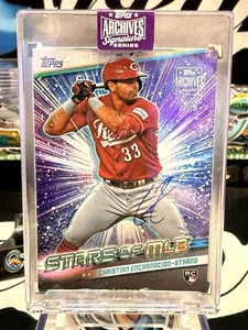 2025 Topps Archives Signature Christian Encarnacion-Strand ON CARD Auto /50 RC T - Picture 1 of 2