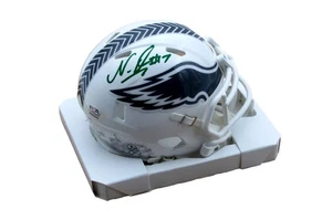 Minicasco Nakobe Dean Firmado Eagles 2024 Salute to Service PSA/DNA 193056 - Imagen 1 de 4