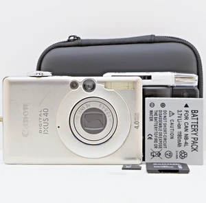 Canon Digital IXUS 40 4.0MP Digital Camera Silver Tested Full Kit - Fast Post - Picture 1 of 15