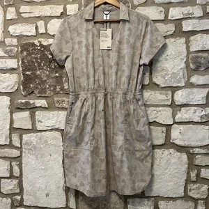 REI Co-op Trailmade Kleid Gr. L hellbraun abstrakt Wandern Reisen Outdoor Taschen Neu mit Etikett - Bild 1 von 8