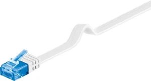 10 x câble réseau CAT 6a câble plat ; CAT FLAT 6a-0300 U/UTP BLANC 3 m - Photo 1/6