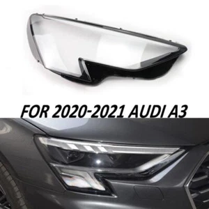 For 2020-2021 Audi A3 Headlight Headlamp Lens Cover Transparent Right Side - Picture 1 of 6
