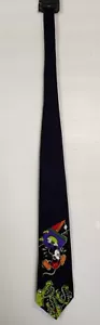 VINTAGE DISNEY MICKEY MOUSE FRIENDS 100% SILK HANDMADE KOREA COLLECTIBLE NECKTIE - Picture 1 of 5