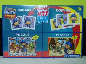 Mike The Knight, Memo, Domino, 2x Puzzle, Spieleset 4in1, Clementoni, in Folie - Bild 1 von 7