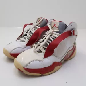 Air Jordan 8.0 Retro Nike Shoes Sneakers Mens Size 8.5 White Red 467807-101 - Picture 1 of 8