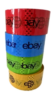Ebay Marken Packband 1 ZUFÄLLIGE FARBE ROLLE 2” x 75” Yard Dicke Packung Authentisch - Bild 1 von 2