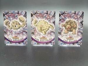 Topps Set - Geodude, Graveler, Golem - TVA SERIES 1 - NP - Pokemon - Black Logo - Bild 1 von 7