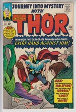 JOURNEY INTO MYSTERY THOR # 110  VF+ 8.5  VS  COBRA & MR HYDE  CENTS  1964