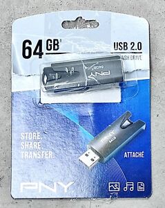 PNY 64GB Turbo Attache 4 USB 3.0 Flash Drive New w/ Free Shipping