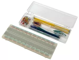 830PT BREADBOARD + 140 JUMPER WIRES, BOARD MATERIAL ABS (ACRYLON FOR VELLEMAN SA - Picture 1 of 1