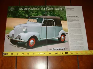 1939 CROSLEY CONVERTIBILE ARTICOLO ORIGINALE 2008 - Foto 1 di 3