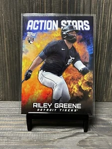 Actualización 2023 Topps Action Stars #AS-8 Riley Greene radiocontrol Tigres de Detroit - Imagen 1 de 2