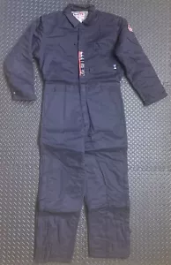 Walls Flame Resistant Insulated Coveralls Navy Sz Large Tall Dual Hazard Protect - Picture 1 of 9