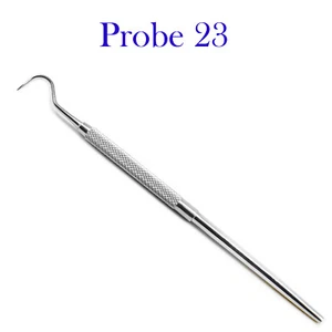 Dental Explorer Periodontal Probe 23 Examination Hook Shape Tartar Removing  - Picture 1 of 3