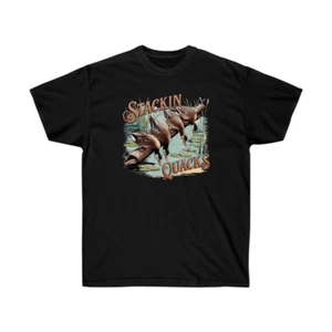 Camisa de Caza de Pato, Audaz Negra Perro de Caza con Gráfico de Pato Sudadera - Imagen 1 de 3