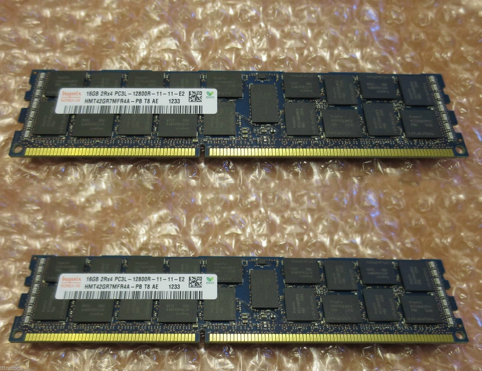 Fujitsu Original  32GB (2x16GB) DDR3-1600 PC3-12800R LV-RDIMM  S26361-F4523-R627 - Image 1 of 1