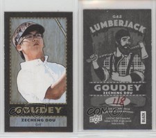 2018 Upper Deck Goodwin Champions Goudey Lumberjack Mini Black /8 Zecheng Dou