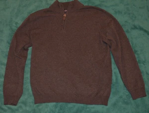 Rountree & Yorke 1/4 Zip Size Medium Mens Grey Sweater RN58909 - Picture 1 of 5