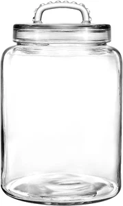 3 Gallon Glass Jar with Lid, 1 Pack Wide Mouth Large Glass Jar with Lid, Super L - Picture 1 of 12