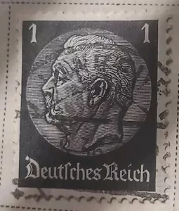 German postage stamp 1 Deutsche reich, very rare, black. Nice Condition - Picture 1 of 2