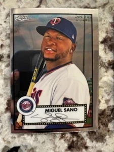2022 TOPPS CHROME PLATINUM BASE CARD MINNESOTA TWINS MIGUEL SANO #222 - Picture 1 of 1