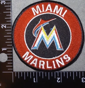MIAMI MARLINS EMBROIDERED BASEBALL IRON ON PATCH - Picture 1 of 3