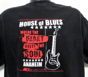 Camiseta De Colección House of Blues Hombres XL Donde el Corazón Meets the Soul Anaheim 2 Caras - Imagen 1 de 11