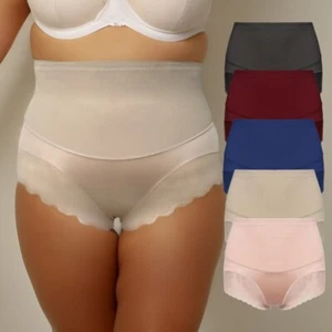 Women Sexy Bikini Breathable Panties Underwear Hight waist Seamless Briefs 5XL - Picture 1 of 8