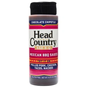 935126 1 x 418g HEAD COUNTRY BAR-B-Q CHOCOLATE CHIPOTLE MEXICAN BBQ SAUCE - Picture 1 of 1