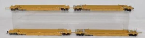 Walthers 4 Well Cars assmbld 25017 25008 DTTX 70' Thrall Kadees Mtl wheels flaws - Picture 1 of 16