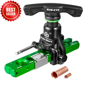 Flaring Tools 1/4" - 3/4" HVAC Single Flare Kit, 45° Eccentric for Copper Pipe - Picture 1 of 8