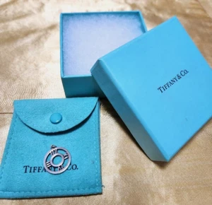 Tiffany & Co. Pendant top only Atlas Circle Open medallion 925 silver With box - Picture 1 of 5