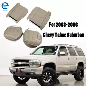 Cubierta de asiento de repuesto delantera izquierda y derecha tostada para Chevy Tahoe Suburban 03 04-2006 - Imagen 1 de 12