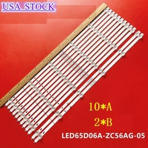 LED strips For 30365006013 LED65D06A-ZC56AG-05 E4AA65R LT-65CA890 ONN 100012587 - Picture 1 of 4