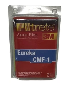 Filtrete Vacuum Cleaner Filters Eureka CMF-1 3M 67801 Pack of 2 NEW - Picture 1 of 4