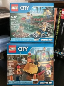 LEGO CITY: Swamp Police Starter 60066) And City Demolition Starter 60072 NEW