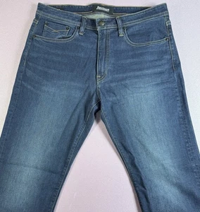 Pantalones de mezclilla Revtown para hombre 34x34 azul década automáticos relajados elásticos 5 bolsillos - Imagen 1 de 5