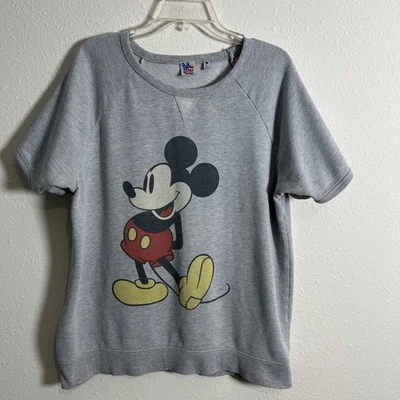 Ropa de comida chatarra X Disney para mujer Lg polar cuello redondo manga corta top recortado Foto 1 de 4