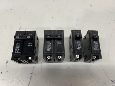 Eaton BR 100 AMP Doble Polo 30 AMP BR Doble Polo (2) BR 20 Amp Monopolo Foto 1 de 3