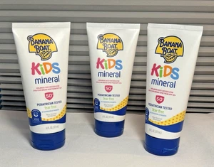 PROTECTOR SOLAR MINERAL BANANA BOAT NIÑOS sin lágrimas FPS 50 6 OZ (LOTE DE 3) CADUCIDAD: 07/2026 - Imagen 1 de 5