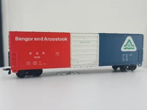 Life-Like HO Scale Bangor and Aroostook BAR 9125 Freight Box Car Model Train #2 - Picture 1 of 14
