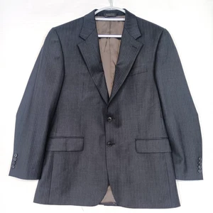 Lauren Ralph Lauren Blazer Jacket Men 40 Regular Pinstripe Wool Blend Sport Coat - Picture 1 of 21