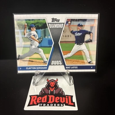 2011 Topps - Diamond Duos Series 1 Clayton Kershaw, Mat Latos #DD-KL - Image 1 of 2