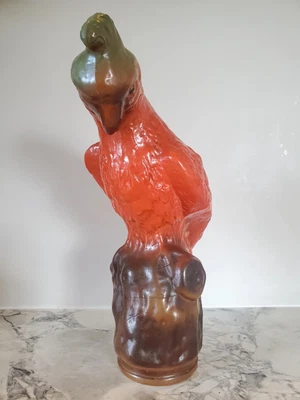 Art Deco Tiffin RARE Large/Shouldered Glass Parrot Lamp Shade - Image 1 of 4