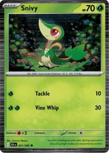 Pokemon Scarlet & Violet Promo Snivy 001/086 Poster Collection Holo Card - Picture 1 of 1
