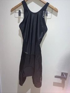 As New 2xu Trisuit Tri Suit Womens Size M Black Padded Bike Shorts Euc Cycling - Picture 1 of 7
