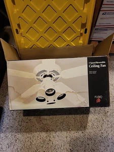 Furio 52" Ceiling Fan White w/ White, 5 Blade, Reversible, W/ 4 Lights, New! - Picture 1 of 15