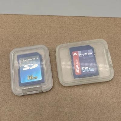Panasonic 16MB SD Memory Card Vintage Retro Collectors Rare Early SD + 512MB - Image 1 of 4