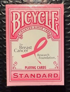 Bicycle Playing Cards Breast Cancer Research Foundation Pink Factory Sealed Neu - Bild 1 von 2